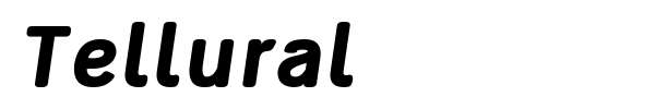 Tellural font preview